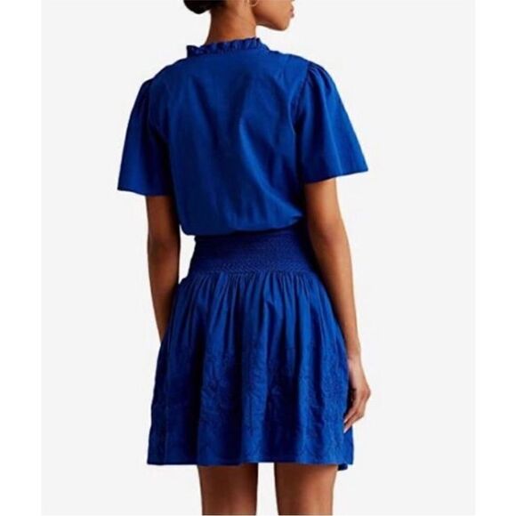 NWT Lauren Ralph Lauren Women's Ruffle Trimmed Dress Size 8 - Picture 2 of 16